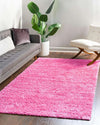 Rug Style retro shaggy blush Pink Living Room Shaggy Rug.