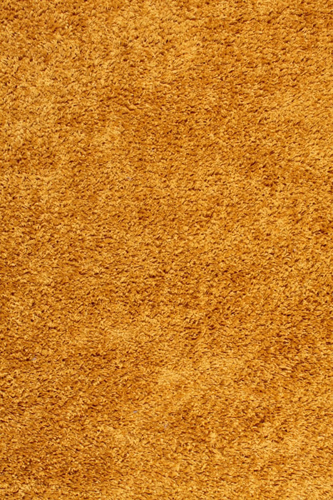 Rug Style retro shaggy ochre Yellow Living Room Shaggy Rug.