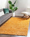 Rug Style retro shaggy ochre Yellow Living Room Shaggy Rug.