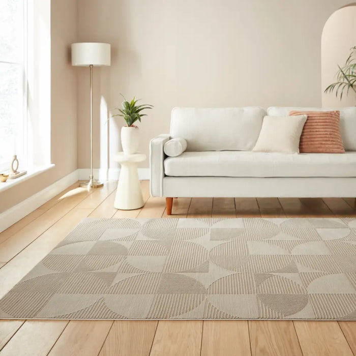 Catherine Lansfield Retro Circles Natural