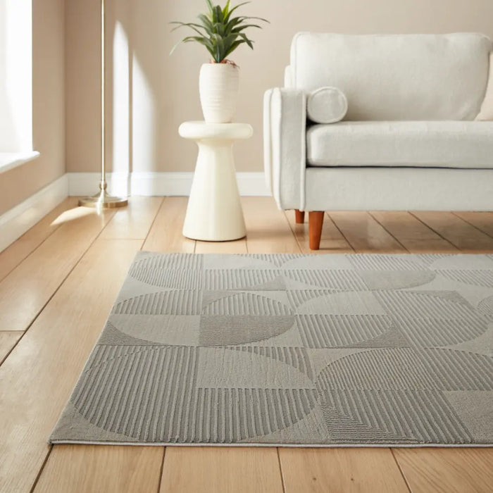 Retro Circles Silver - Washable