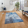 Think Rugs rio think g5536 grey blue Blue, Grey Living Room  Rug.