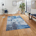 Think Rugs rio think g5536 grey blue Blue, Grey Living Room  Rug.