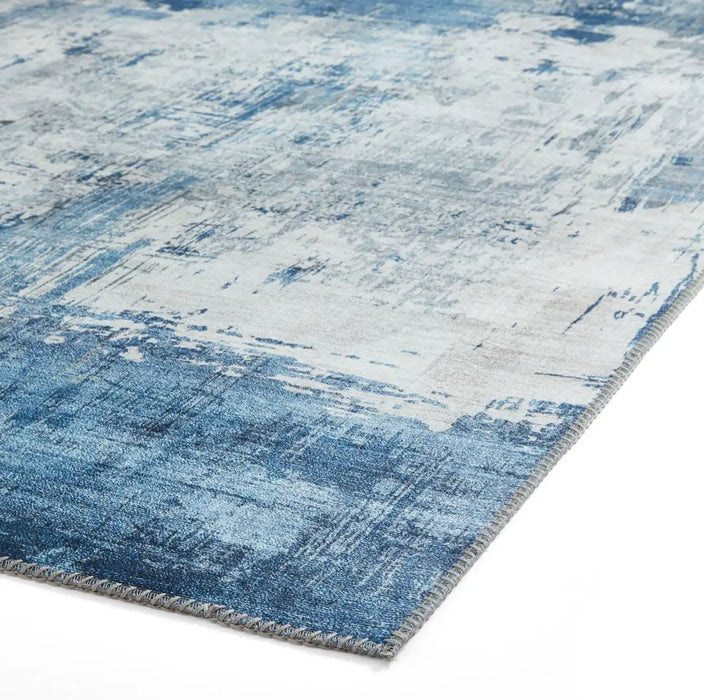 Think Rugs rio think g5536 grey blue Blue, Grey Living Room  Rug.