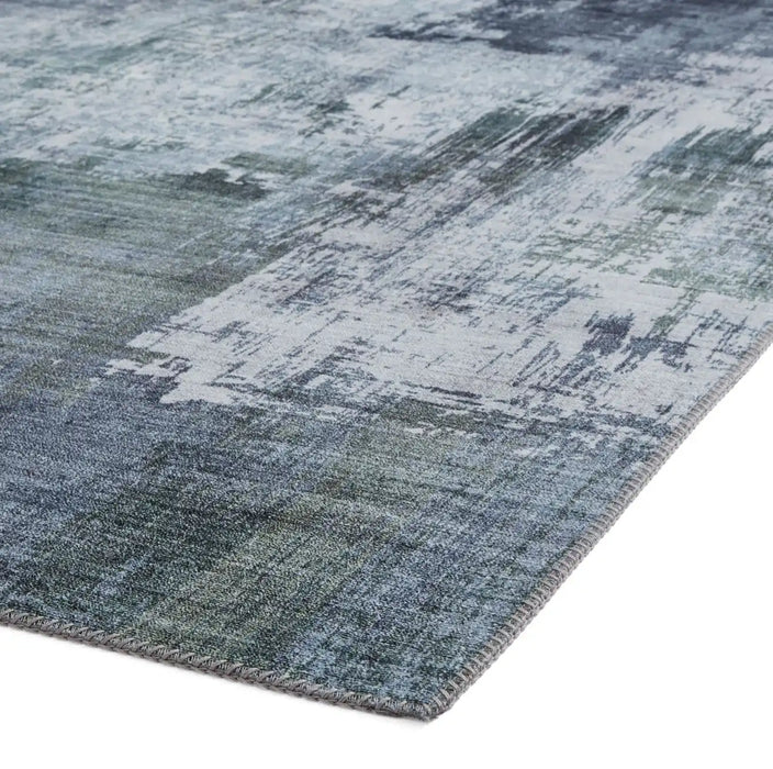 Think Rugs rio think g5536 grey green Green, Grey Living Room  Rug.