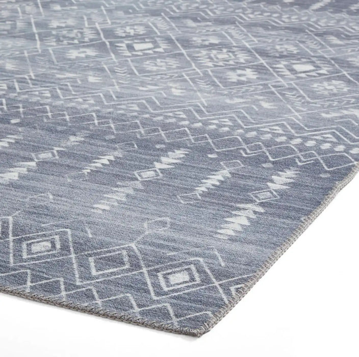 Think Rugs rio think k5308 grey Grey Living Room  Rug.