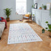 Think Rugs rio think k5308 multi Ivory, Multicoloured Living Room  Rug.