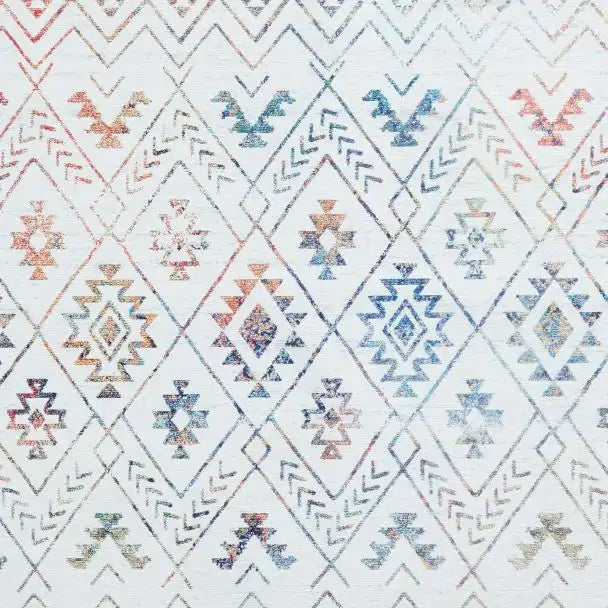 Think Rugs rio think k5308 multi Ivory, Multicoloured Living Room  Rug.