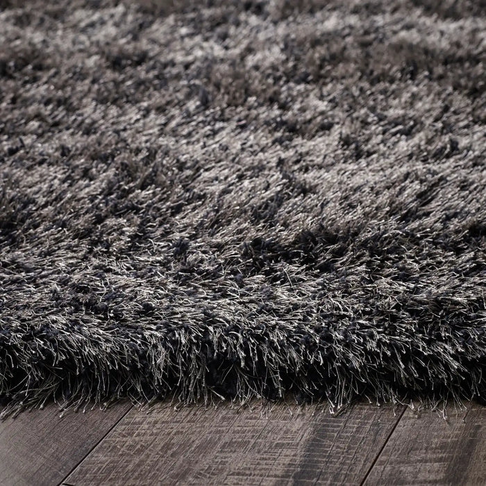 Origins ritzy charcoal Black Living Room  Rug.