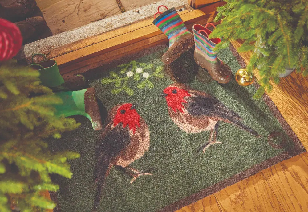 Patterned Hug Rug Robin 1