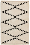 Asiatic rocco rc03 cream Ivory, Cream Living Room Geometric Rug.