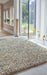 Origins rocks shaggy ochre Yellow, Multicoloured Living Room Wool Rug.