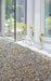 Origins rocks shaggy ochre Yellow, Multicoloured Living Room Wool Rug.