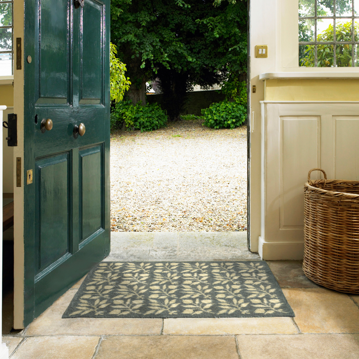 Turtle Mat Rosehip - Linen Green by Morris & Co Washable