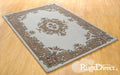 Oriental Weavers royal indian cream beige Beige, Ivory Living Room Wool Rug.