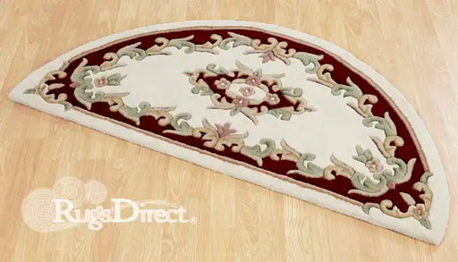 Oriental Weavers royal indian cream red Ivory, Red Living Room Wool Rug.