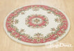 Oriental Weavers royal indian cream rose Ivory, Pink Living Room Wool Rug.