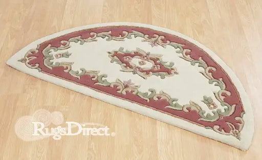 Oriental Weavers royal indian cream rose Ivory, Pink Living Room Wool Rug.