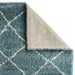 Think Rugs royal nomadic 5413 teal champange Blue, Teal Living Room Shaggy Rug.