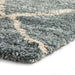 Think Rugs royal nomadic 5413 teal champange Blue, Teal Living Room Shaggy Rug.
