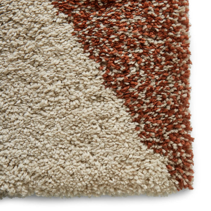 Think Rugs royal nomadic 7611 beige rust Beige, Orange Living Room Shaggy Rug.