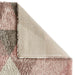 Think Rugs royal nomadic 7611 rose cream Grey, Pink, Cream Living Room Shaggy Rug.