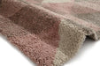 Think Rugs royal nomadic 7611 rose cream Grey, Pink, Cream Living Room Shaggy Rug.