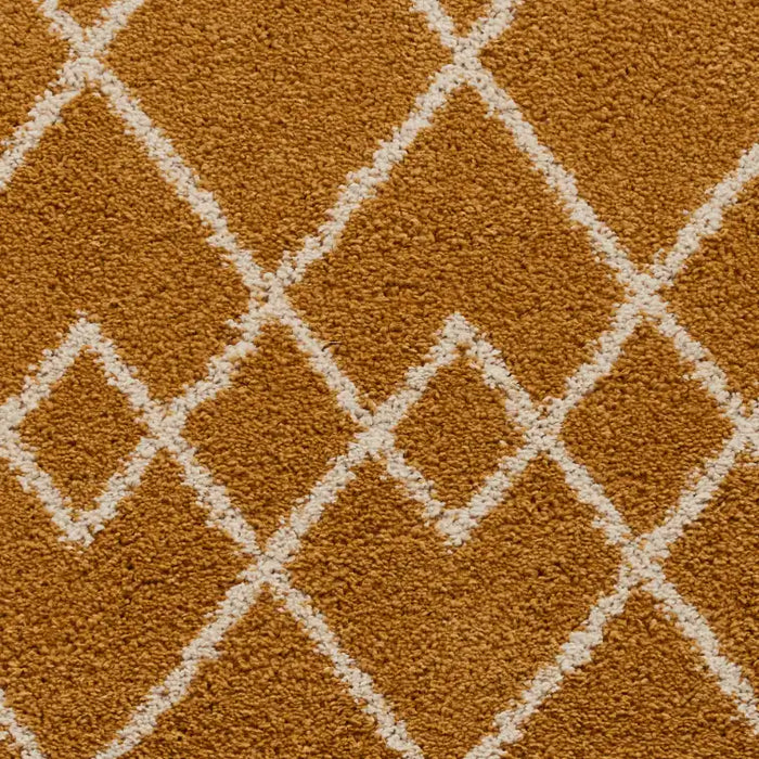 Think Rugs royal nomadic a638 yellow Yellow Living Room Shaggy Rug.