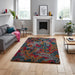 Think Rugs royal nomadic a641 dark multi Grey, Multicoloured Living Room Shaggy Rug.