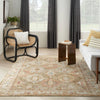 Nourison sahar shr01 green Green, Multicoloured Living Room Moroccan Rug.