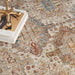 Nourison sahar shr01 ivory multi Ivory, Multicoloured Living Room Moroccan Rug.