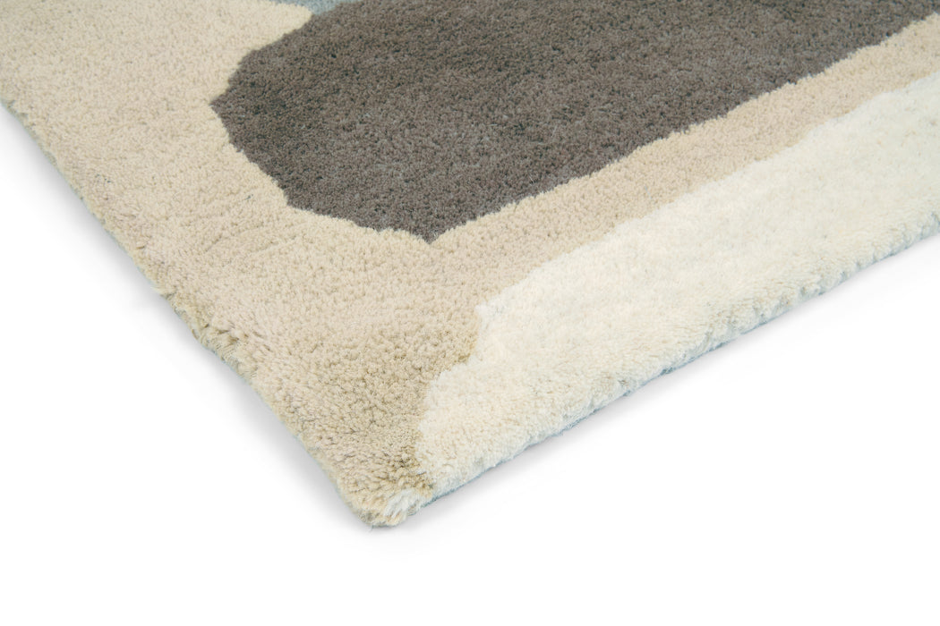 Sanderson Abstract Linden Silver 45401 Rug