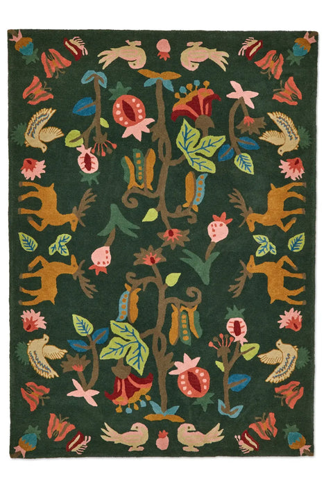 Sanderson Forest of Dean Forest Green 146907 Rug