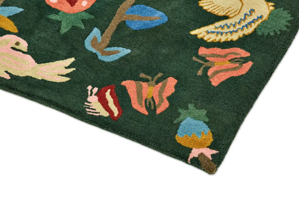 Sanderson Forest of Dean Forest Green 146907 Rug