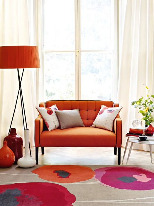 Sanderson Poppies - Red Orange 45700 Rug