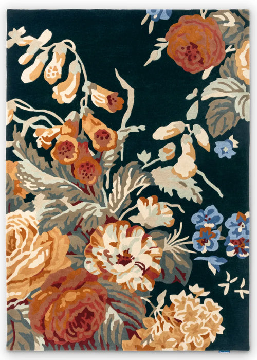 Sanderson Stapleton Park - Navy Burnt Orange 45318 Rug