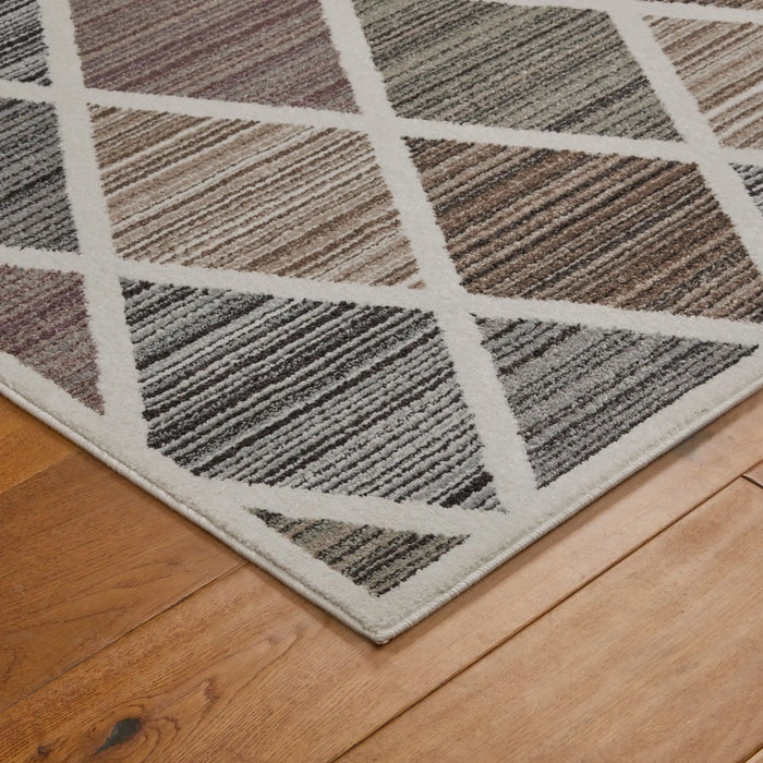 Oriental Weavers sanford 525 x Multicoloured Living Room Geometric Rug.