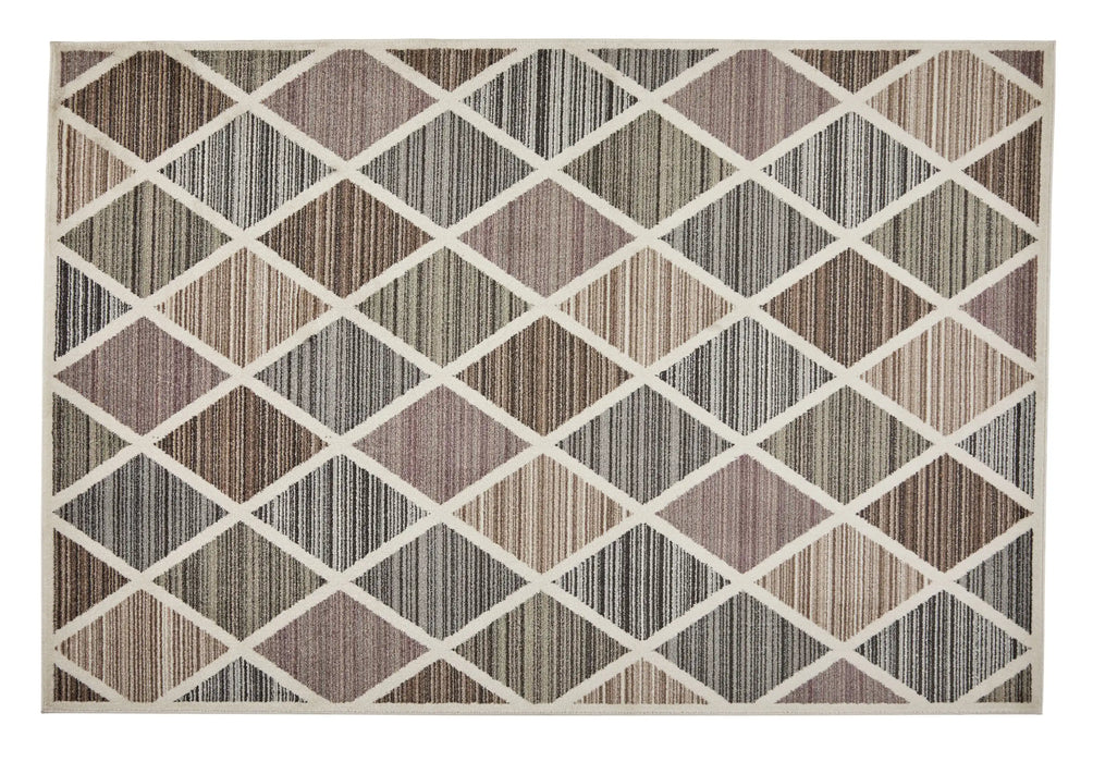 Oriental Weavers sanford 525 x Multicoloured Living Room Geometric Rug.