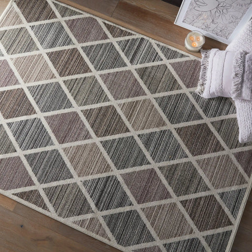 Oriental Weavers sanford 525 x Multicoloured Living Room Geometric Rug.