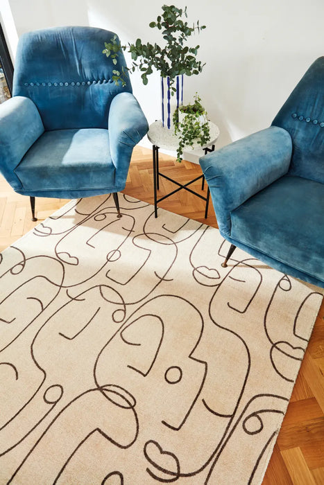 Scion Screen Printed Epsilon Charcoal 023801 Rug