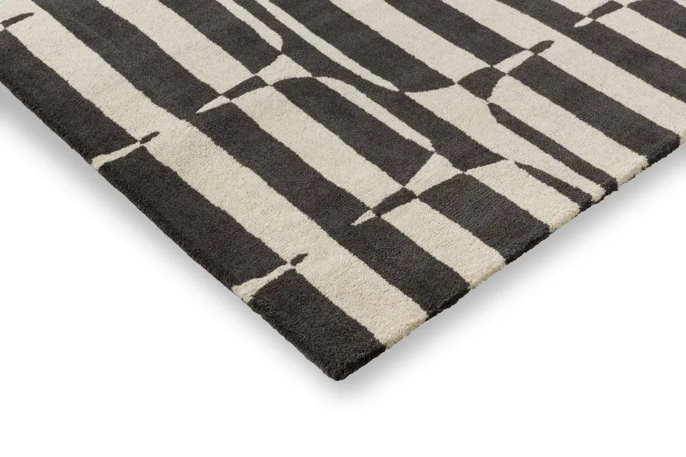 Lohko Stripe Charcoal 123105 Rug