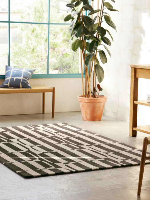 Lohko Stripe Charcoal 123105 Rug
