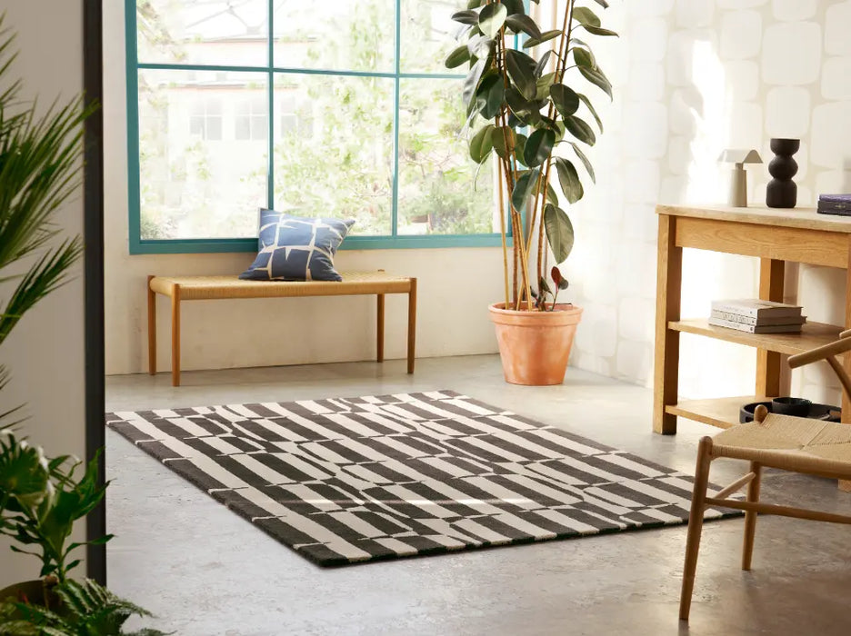Lohko Stripe Charcoal 123105 Rug