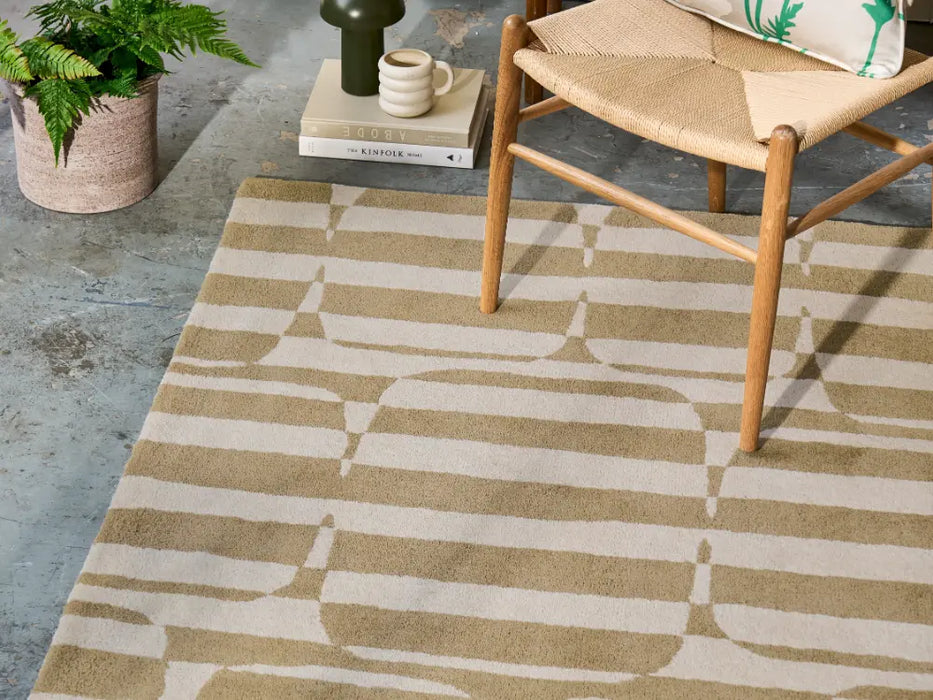 Lohko Stripe Pebble 123101 Rug