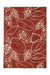 Scion scion screen printed orto rust 125400 Red Living Room Geometric Rug.