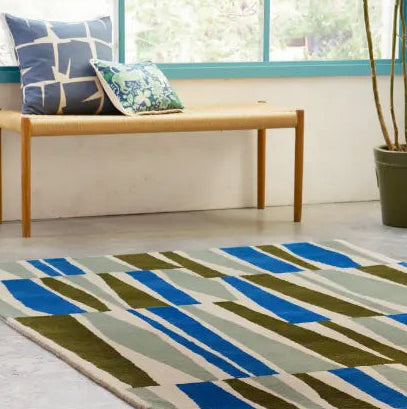 Saku Olive Multicoloured Rug — RugsDirect Online