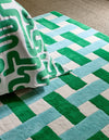 Basket Weave  Emerald/Aquamarine 144107