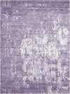 Nourison silk shadows sha10 amethyst Purple Living Room  Rug.
