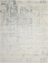 Nourison silk shadows sha10 sterling Grey, Ivory Living Room  Rug.
