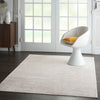 Nourison silky textures sly01 ivory grey Grey, Ivory Living Room Geometric Rug.